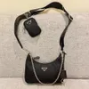 SALE 3 Piece Man Womens Luxurys Designers väskor högkvalitativa handväskor svart hobo handväska nylonkedja lady handväska crossbody axel grossist totes mode koppling väska