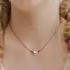 Choker Heart Pendant Halsband Neck smycken Alloy Material Justerbara kedjehalsband för modeentusiaster
