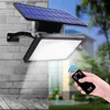 Luzes de parede solares Luz solar 48LED ao ar livre à prova d'água interna remota 800Lm Lâmpada solar dividida na parede Quintal Garagem Varanda Iluminação solar para o jardim Q231109