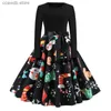 Basic Casual Dresses Women's clothing splicing performance A-line skirt T231109