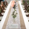 Stół elegancki butelka z wodą stół biegacz jałowy koronkowy tkaninę przyjęcie weselne domowe dekoracja stołowa tkanina nowoczesna biegacz stołowy 230408