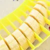 Plastic Banana Slicer Fruit Vegetables Cutter Salad Maker Practical Chopper Cooking Tools Fruit Knife Kitchen Gadget Creative