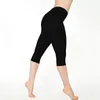 Leggings da donna Pantaloni corti tinta unita alla moda da donna Pantaloni slim fit a vita alta Sport in Capri Leggins autunnali Push Up