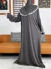 Ethnische Kleidung 2023 Muslimische Baumwolle Abayas für Frauen Ramadan Gebet Dubai Türkei Naher Osten Femme Robe Floral Lose Afrikanischer langer Sommer