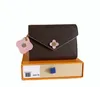 ファッションデザイナーの財布高級メティスプロクスレディースエンベロープウォレット高品質の茶色のフラワーレターエミリークレジットカードホルダーショートマネークラッチバッグ