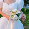 Simulation de fleurs décoratives, pivoines à main, Eucalyptus, accessoires de photographie en plein air pour mariage, mariée Z-770