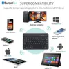 Tastaturen Tastaturen Mini Tablet Tastatur Wiederaufladbare Bluetooth Tastaturen Drahtlose Stummschaltung Dünne Büro USB Tastatur Für Android Windows PC R231109