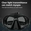 Goggles High Clarity High-Toughness Diving Goggles Non-slip Protective Unisex Adult Youth Swim Goggles with Nose Cover Diving Equipment P230408