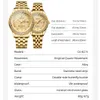 CHENXI Original pour hommes femmes Quartz doré entièrement en acier haut marque montre-bracelet pour hommes étanche horloge montres