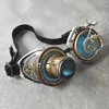 نظارات شمسية أزياء Steampunk Goggles Blue Punk Rustic Women Men For Party PO Prop Assume Eyewear Cosplay