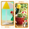 Tuindecoraties 12 stuks Mini Parasol Ornament Parasol Strand Underbrella Zand Baby Huis Hars DIY Decors Miniatuur Decoratie