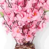 Fleurs décoratives 6 pièces branche de fleur artificielle Bouquet de fleurs de pêche pour la décoration d'arrangements floraux de fête de mariage à la maison ( )