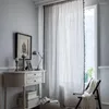 カーテンチェック柄タッセルブラックアウトカーテン用ベッドルームリビングルームの装飾窓のトリートメントファブリックドレープ
