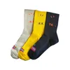 3 pares com meias masculinas de caixa de skate esportam meia casual de algodão de algodão de streetwear meias