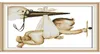 Det flygande baby crossstitch broderi -satser diy cross stitch dmc11ct och 14ct broderi kostym tillräckligt duk för broderi2982425