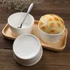 Bols 2 pièces Mini soupe gâteau décoration ensemble Cupcake plat enfants ustensile Soufflé cuisson bol fruits crème brûlée plats