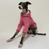 Hundkläder Greyhound Hoodie Coat Winter Warm Italian Clothes Whippet Pullover With Hat Jacket