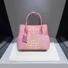 Bolsas de noche Moda de lujo Cuero Bolsos de mujer Patrón Lady Pequeño Hombro Messenger Bag Girl Pink Top Handle Tote Bolsas 231108