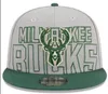 Bucks Ball Caps 2023-24 UNISEX Baseball Cap Snapback Hat Finals Mistrzów szatnia 9fifty słoneczne haft haftowy wiosna letnia czapka hurtowa czapki A2