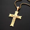 Cross Pendant Necklace Men's Stainless Steel Fashion Accessories Crucifix Charm Chain For Women Jewelry Gift