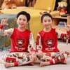 Pajamas Spring Cotton Pyjamas Sets for Boys Kids Totoro Pajamas Suit Toddler Sleepwear Autumn Clothes for Children from 2 to 14Years OldL231109