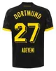 23/24 Reus Reyna Sancho 50e voetbaltruien 2023 Cup-versie Dortmund Kamara Hummels Adeyemi Brandt Hazard Ryerson Bynoe Bynoe-Gittens Men Kids Kit Voetbaluniformen