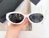 Gelb Grau Oval CatEye Form Sonnenbrille für Damen Herren Sunnies Gafas de sol Designer Sonnenbrille Shades Occhiali da sole UV400 Protection Eyewear