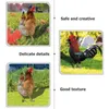 Garden Decorations Backyard Chicken Insert Decorative Inserts Outdoor Statues Animal Stakes