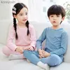 パジャマの幼児の女の子の男の子服子供服のパジャマセットティーンエイジャーの睡眠ベビーナイトウェア2pcs子供のためのパジャマ6 8 10 12yearsl231111111111111111111111111