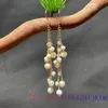 Orecchini pendenti con perle barocche da donna, amuleto cinese, designer bianco, regalo naturale, veri gioielli, ciondoli di moda, regali in argento 925 con perline