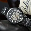 Мужские роскошные дизайнерские автоматические механические мужские часы с автотурбийоном, стальной ремешок, 3 руки, часы f1