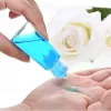 Atacado 30ml 60ml garrafa de plástico pet com tampa flip vazio desinfetante para as mãos garrafas recarregáveis recipiente cosmético de alta qualidade