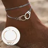 Anklets Fashion Multilayer Foot Chain Handcuffs Ankle Boho Style Star Anklet For Women Bracelet Beach Accessories Gift Sexy Decoration