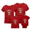 Familie Bijpassende Outfits Kerst Vader Moeder Zoon Dochter Kleding Jaar Volwassen Kinderen T-shirt Baby Romper 231109