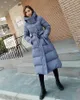 Parka d'hiver en duvet pour femme, manteau à la mode, nouvelle veste à capuche épaisse, taille 4XL, bleu, noir, blanc, zln231109