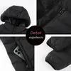Mens Down Parkas Autumn Winter Men Warm Waterproof Jacket Coat Huveed Casual Brand Windproof Thick Outwear Hat Male 231109