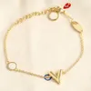 Designer armband voor vrouw bloemelement met kettingstaart originele letter armbanden modeaanbod AGG2