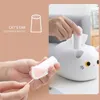 Caixas de tecido guardanapos kawaii gato caixa sala de estar guardanapo armazenamento cozinha recipiente papel desktop titular toalete para banheiro dormitório 231108