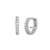 Orecchini a cerchio Huggie 8mm Colorful CZ Zircone Ear Stud Cubic Zirconia Piercing Orecchino Anello al naso Gioielli per il corpo