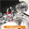 Kökskranar RV 180 upp och ner roterande kran Splash-Proof Sink Water Tap Boating Equipment för Bar Yacht Boathouses