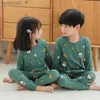 Pigiama Bambino Bambina Ragazzi Vestiti Pigiama di cotone per bambini Set Adolescenti Indumenti da notte Indumenti da notte per bambini 2 pezzi Pigiama per bambini 6 8 10 12 AnniL231109