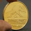 Arts and Crafts Gold plated commemorative coin of dinosaurs in Jurassic Park of the United States