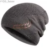 Beanie/Totenkopfkappen, Strickmütze, Wintermütze, thermisches dickes Polarfleece, Schneeschädelkappe für Männer und Frauen, Herbstmütze plus samtige Weizenstrickmütze YQ231108