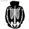 Heren Hoodies Sweatshirts Nieuwe Halloween Trui 3D Digital Printing Trui Herfst/Winter Capuchon Trui T231109