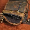 Bolsas de cintura de couro de vaca de vaca real coxa de caça -lase saco de perna vintage clássico genuíno de motocicleta de quadril fanny pack messenger