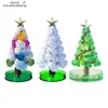 Dekoracje świąteczne 3 typy 14 cm magiczne uprawę choinki DIY zabawka Świąteczna zabawka prezentowa dla dorosłych dzieci domowe festiwal impreza rekwizytów mini drzewo 231109