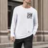 T-shirts pour hommes automne et hiver mode loisirs 3D numérique amusant lettre chemise à manches longues Camisetas Hombre tout-