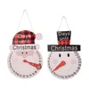 New Christmas decorations Christmas plaid hat senior hat Snowman pointer wooden wall calendar