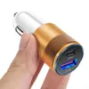 3.1A 15W USB -billaddare USB PD Aluminiumlegering Adapter Fast Charger Car Chargers för iPhone 12 13 14 15 Samsung GPS