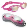 Lunettes de natation pour adultes Lunettes de natation anti-buée Protection UV Lunettes de natation Coussinet nasal en silicone souple Anti-fuite pour adultes Hommes Femmes Lunettes P230408